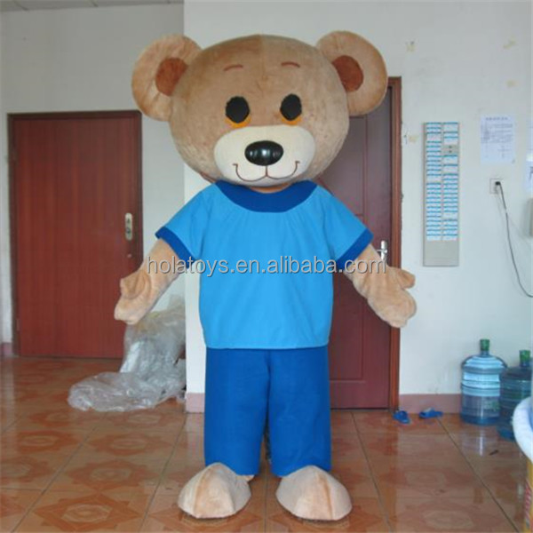 Blue bear mascot costume/adult bear costume for adult