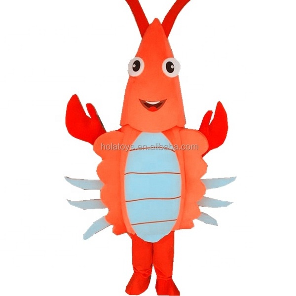 Hola lobster for Halloween costume/lovely mascot costume/shrimp mascot costume