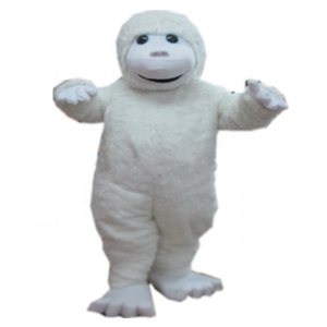 White gorilla mascot costume/cheap mascot costume/mascot for sale