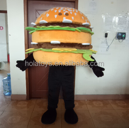 Hola food hamburger costume/mascot costume for sale