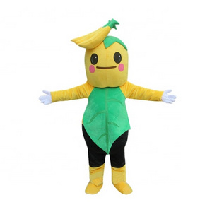 Yellow fruit banana cartoon mascot costume/mascot