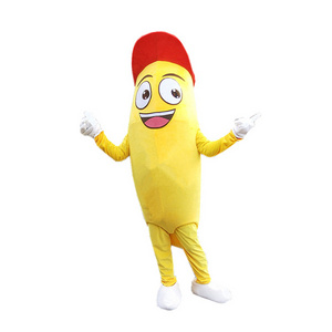 Yellow fruit Mr banana boy mascot/tv & movie costumes/mascot costume