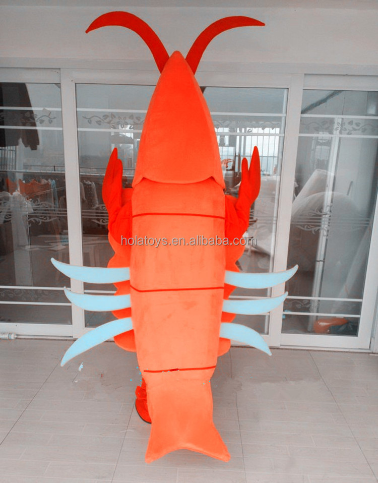 Hola lobster for Halloween costume/lovely mascot costume/shrimp mascot costume