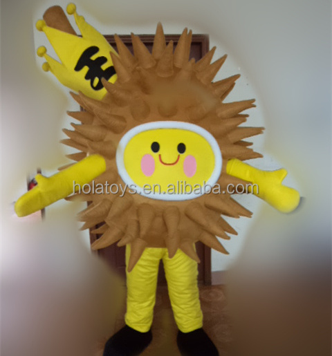 Hola durian mascot costume /food mascot costume for sale