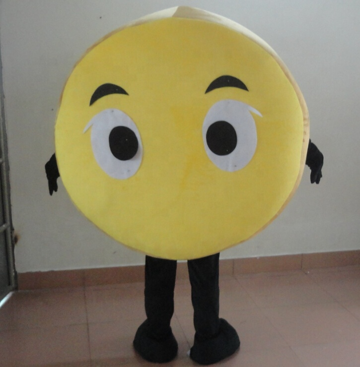 Hola yellow pill mascot costumes