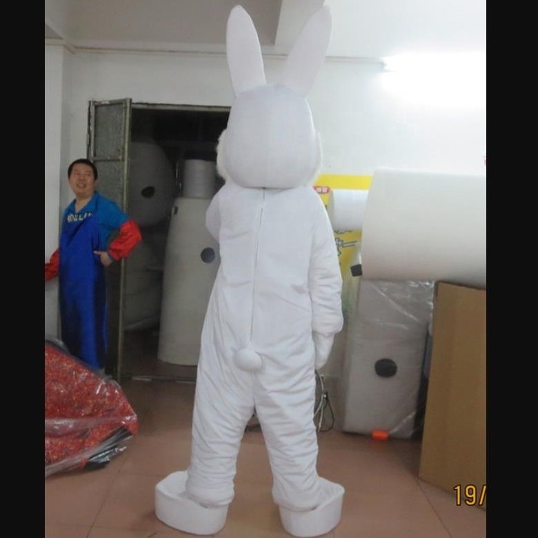 Festival white Easter bunny mascot costume/rabbit costume/mascot