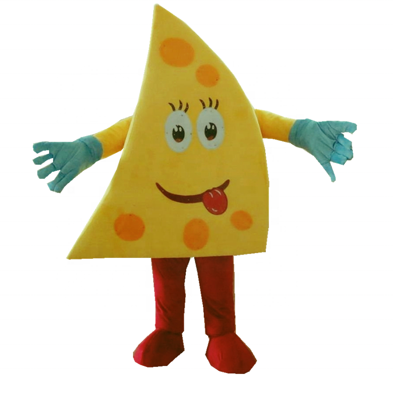 HOLA yellow delicious pizza mascot costume/mascot costumes adult/mascot