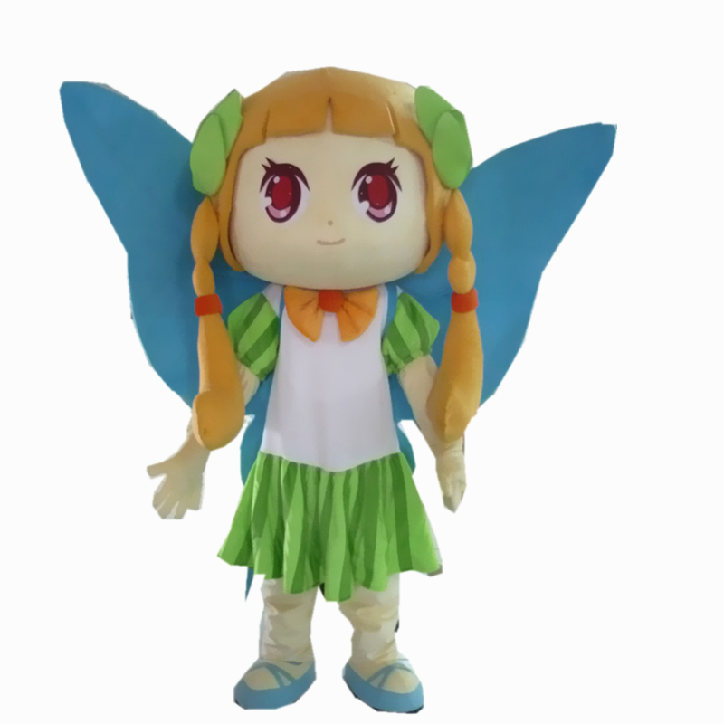 Hola little girl elf mascot costume/butterfly mascot costumes