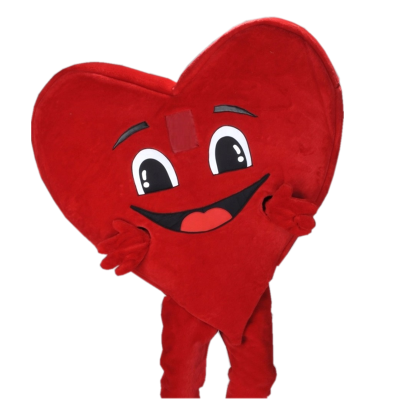 Lovely red heart mascot costumes for sale/mascot