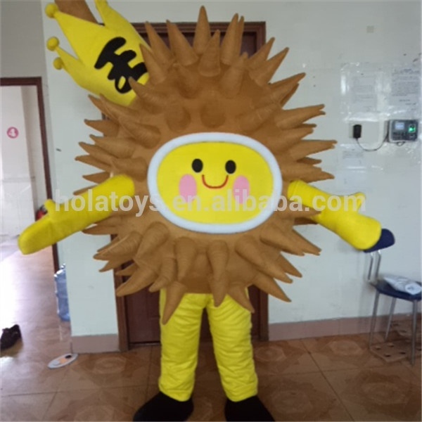 Hola durian mascot costume /food mascot costume for sale