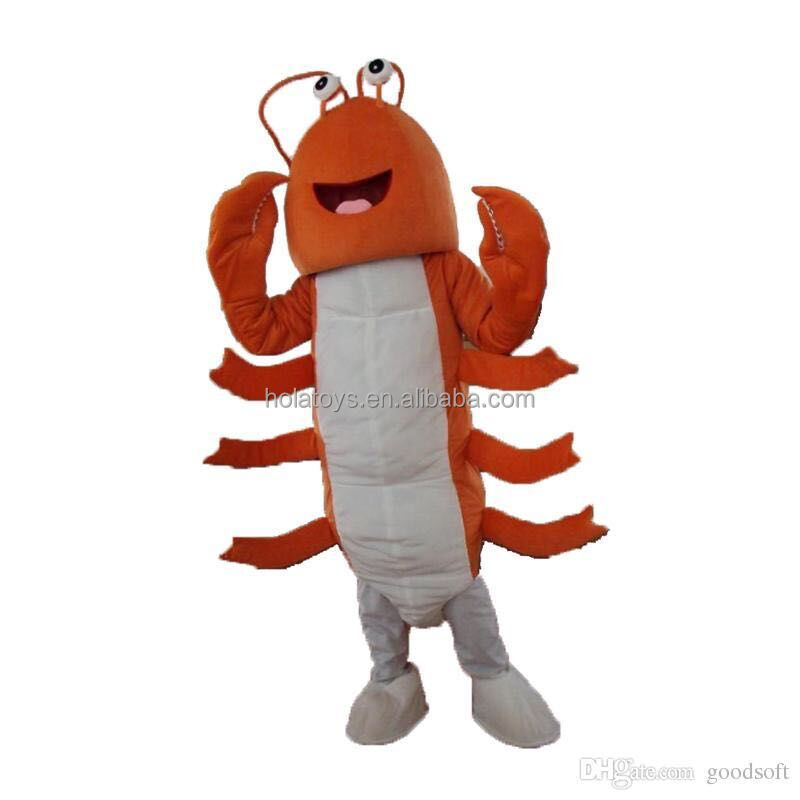 Hola lobster costume/lovely mascot costume/shrimp mascot costume