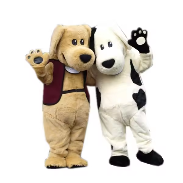 Fur dog mascot costumes/adult dog costume/mascot costume cartoon character