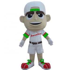 Custom school mascot costumes/boy mascot costumes/baseball player mascot costume