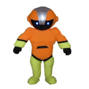 Hola robot mascot costume for adult/walking act costume