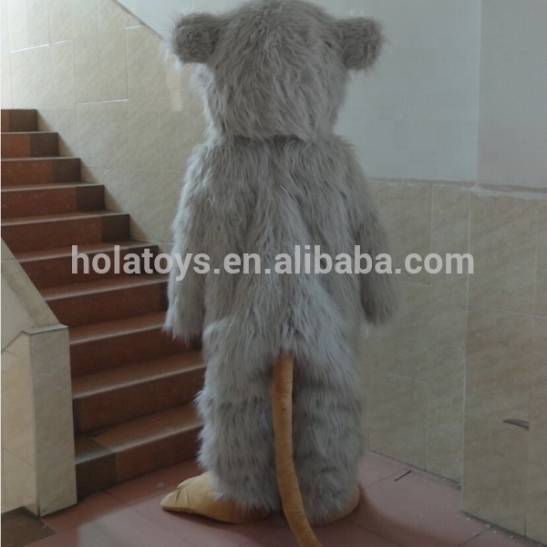 Hola grey mouse mascot costume/fur cartoon character mascot costume