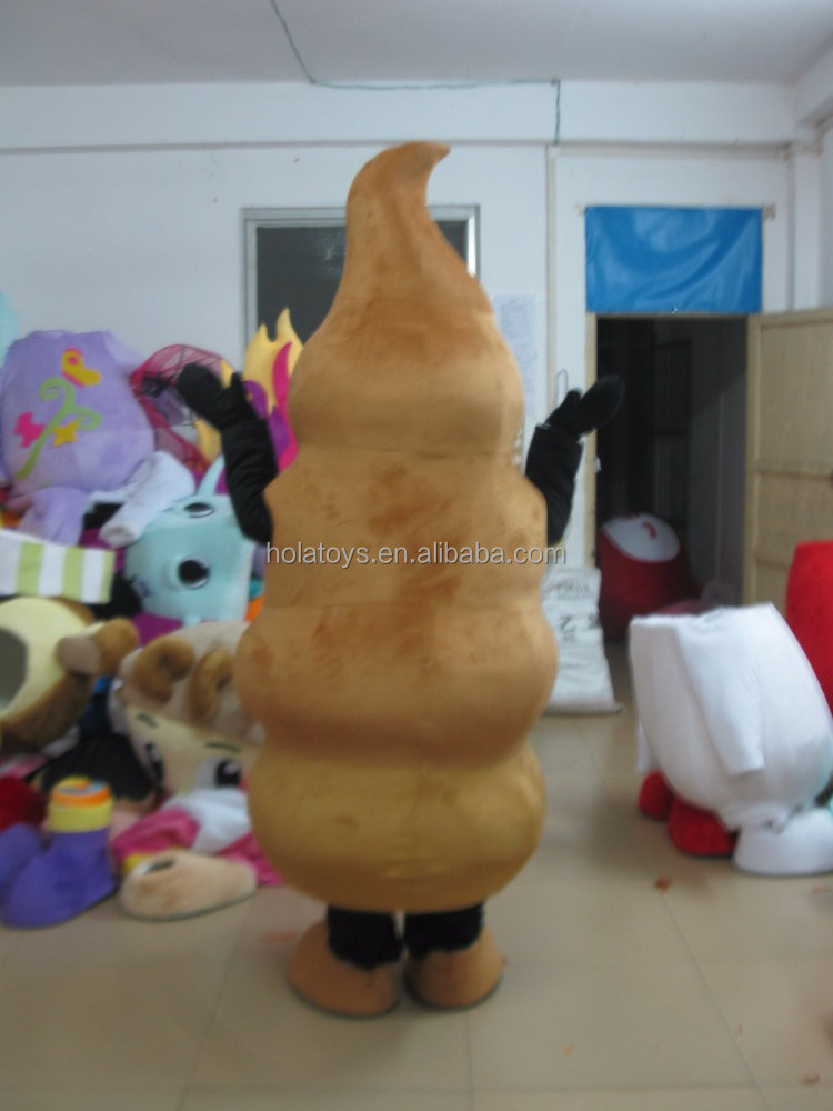 Chocolate ice creams mascot  costume/cartoon mascot