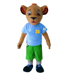 Football team sports mascot costume cartoon character/lion mascot costumes