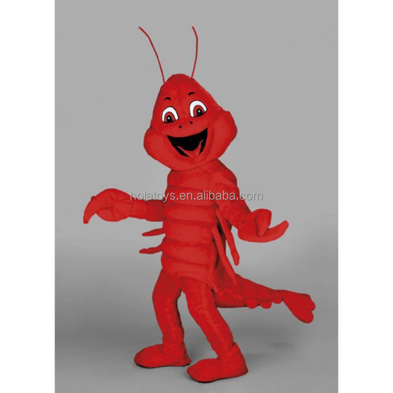 Hola lobster costume/lovely mascot costume/shrimp mascot costume