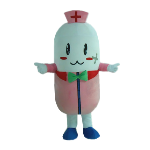 Pink pill medicine mascot costume/mascot/custom mascot