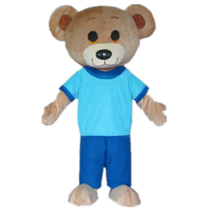 Blue bear mascot costume/adult bear costume for adult