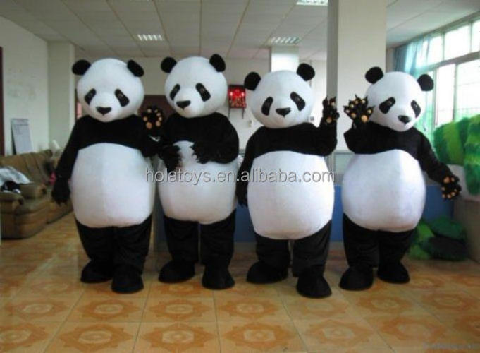 HOLA panda mascot head/panda mascot costume for sale