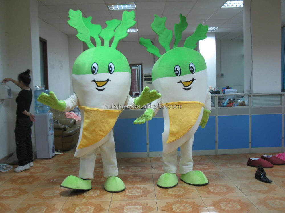 HOLA radish mascot costume/cosplay costume for sale