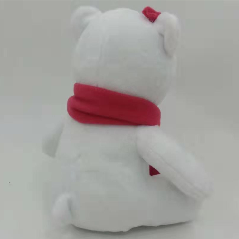 Red scarf white polar bear plush toys/plush toys stuffed animal/soft toys