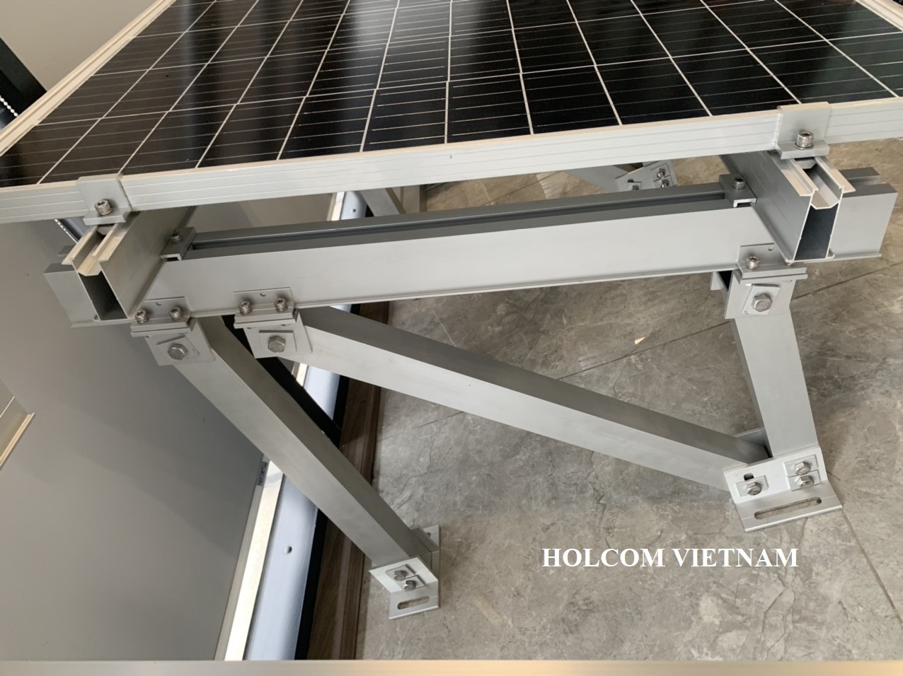 Easy Install Solar Ballasted Roof Mounting Systems Solar Mounting System Flat Roof Solar Panel Bracket