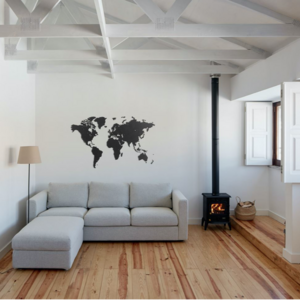 World Map Travel Wall Decor 51.2 * 30.8 Inches Wall Decor Idea for Home 3D Wood Wall Art Travel Gift For Men  Women