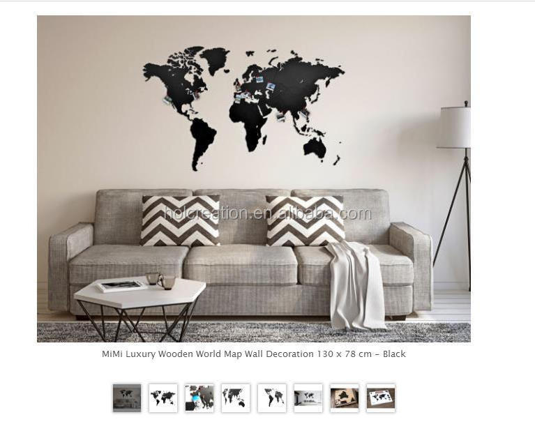 World Map Travel Wall Decor 51.2 * 30.8 Inches Wall Decor Idea for Home 3D Wood Wall Art Travel Gift For Men  Women