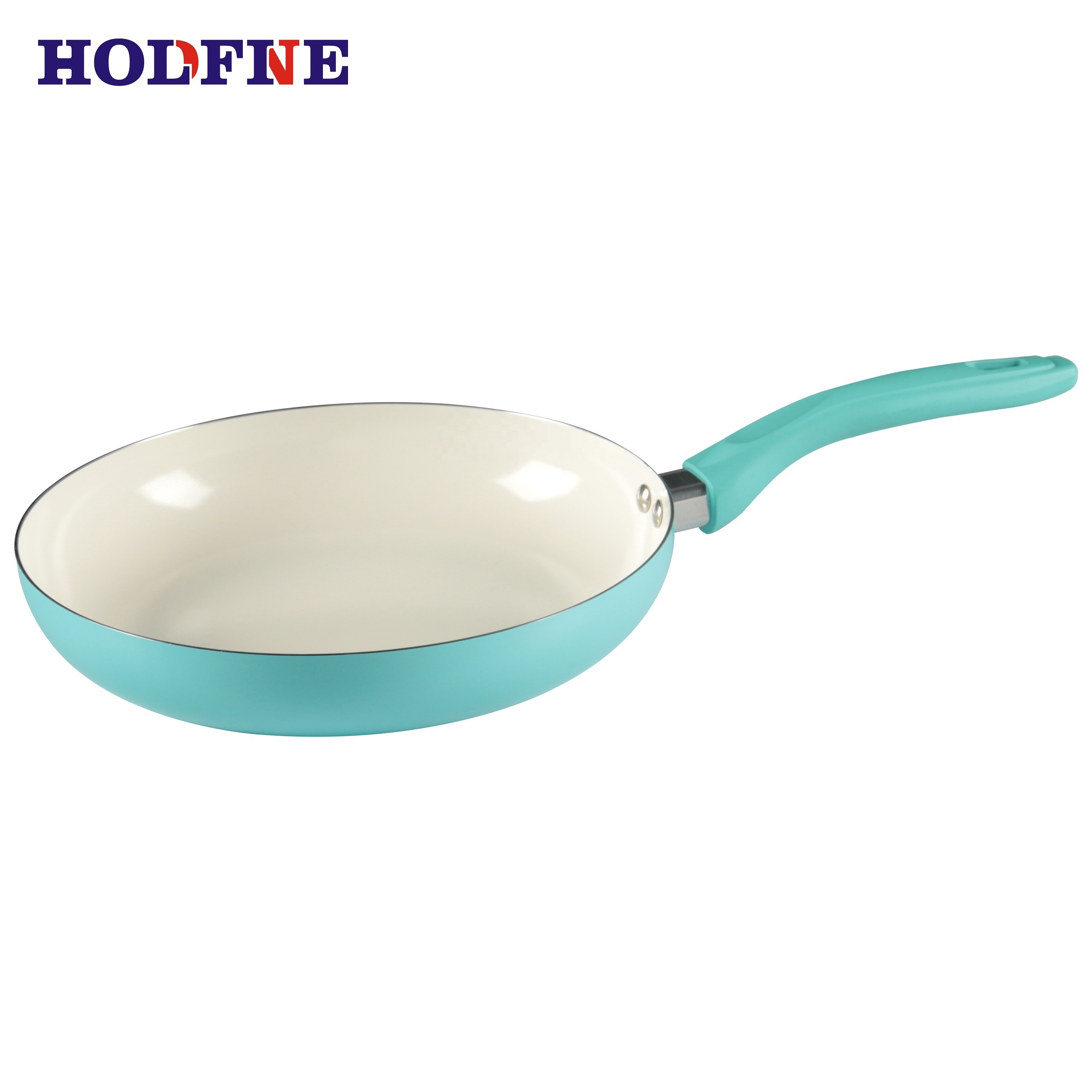 New promotion hot style pressed aluminum ceramic non-stick cookware sets with handle