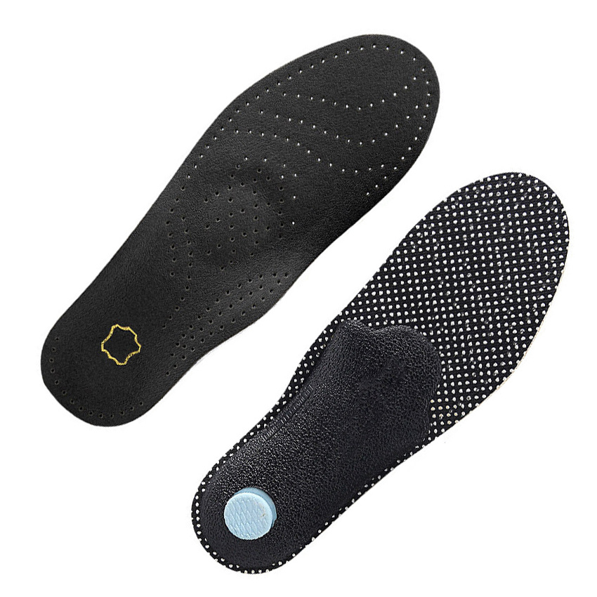 Leather Orthotic Insoles Orthopedic Flat Feet Heel Pain Arch Support Man Woman Shoe Sole Insoles for Feet Foot Care HA00848