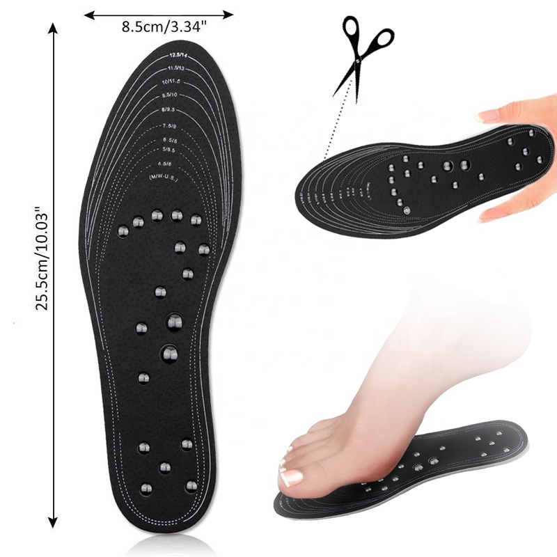 Magnetic Massage Insoles Memory Foam Magnetic Therapy Massage Insole Health Deoderizing Boots Pads Foot Care Tool HA00131