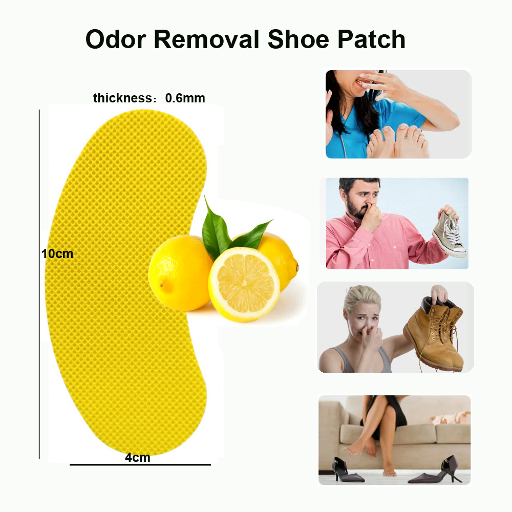 10PCS/Bag Sport Shoes Odor Remover Deodorant Patch Athlete's Foot Soothing Insole Stickers Antibacterial Antistinking Paste