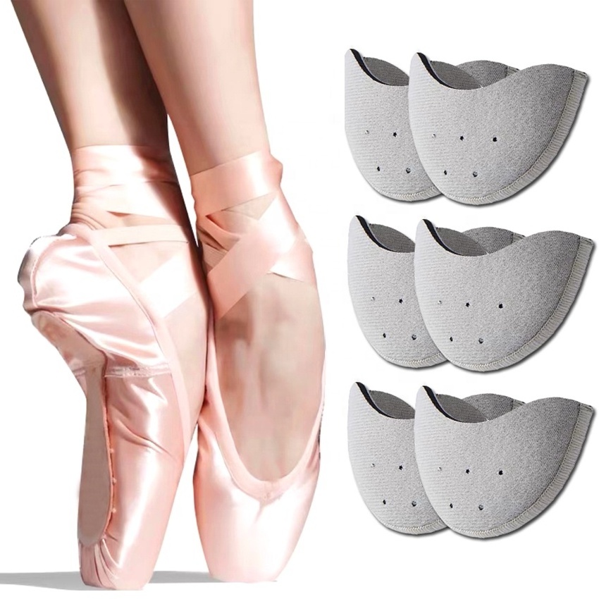 Foot Care Toe Dance Protector Insoles Half Pads Sponge Ballet Shoes Covers Toe Pointe Dance Ballet Pointe Shoes HA00798