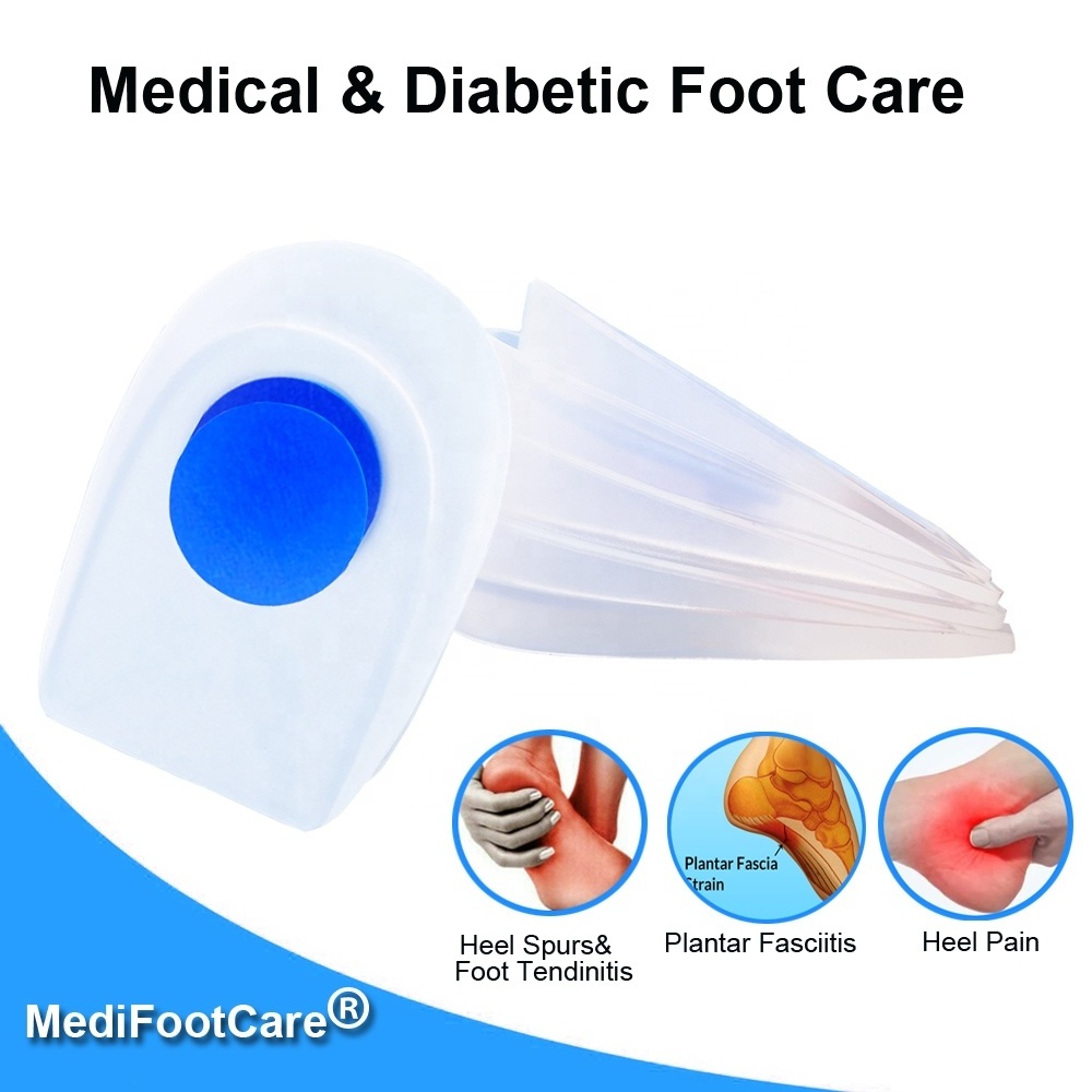 Super Soft Medical Silicone Gel Heel Pad Cushion Calcaneal Spur Heel Spur ACHILLES Shock Absorption Heel Cup Insole HA00458