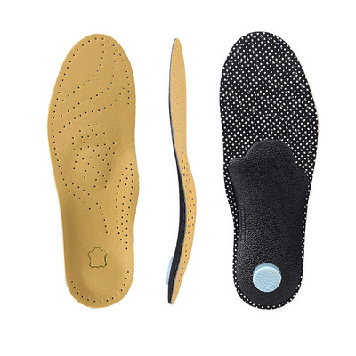 Leather Orthotic Insoles Orthopedic Flat Feet Heel Pain Arch Support Man Woman Shoe Sole Insoles for Feet Foot Care HA00848