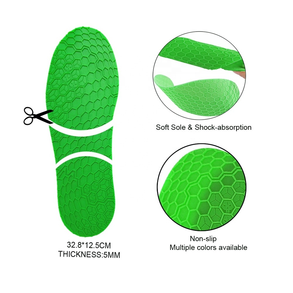 Shoe Rubber Sole Repair, Full Soles Shoe Repair Supplies, Non-Slip,Soles Rubber Replacement DIY Repair HA01601