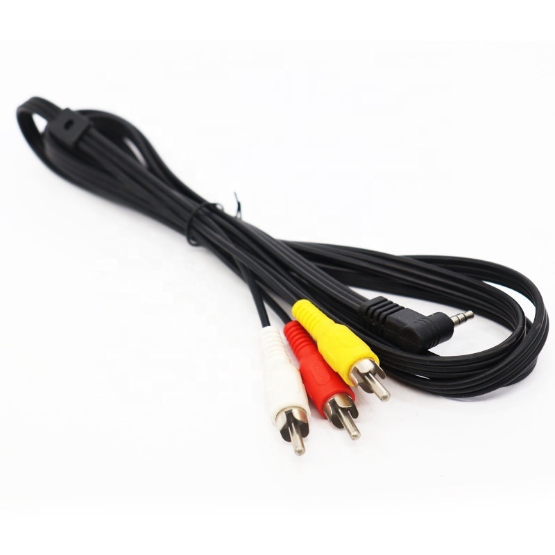 high speed Polybag rca to dvi d audio cable rca splitter 3rca 2rca cable