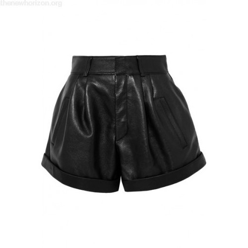 Summer Leather Shorts Sports Gym Casual Wear Elastic Waist Hip Hop Short Pants Custom Pu Leather Shorts Men