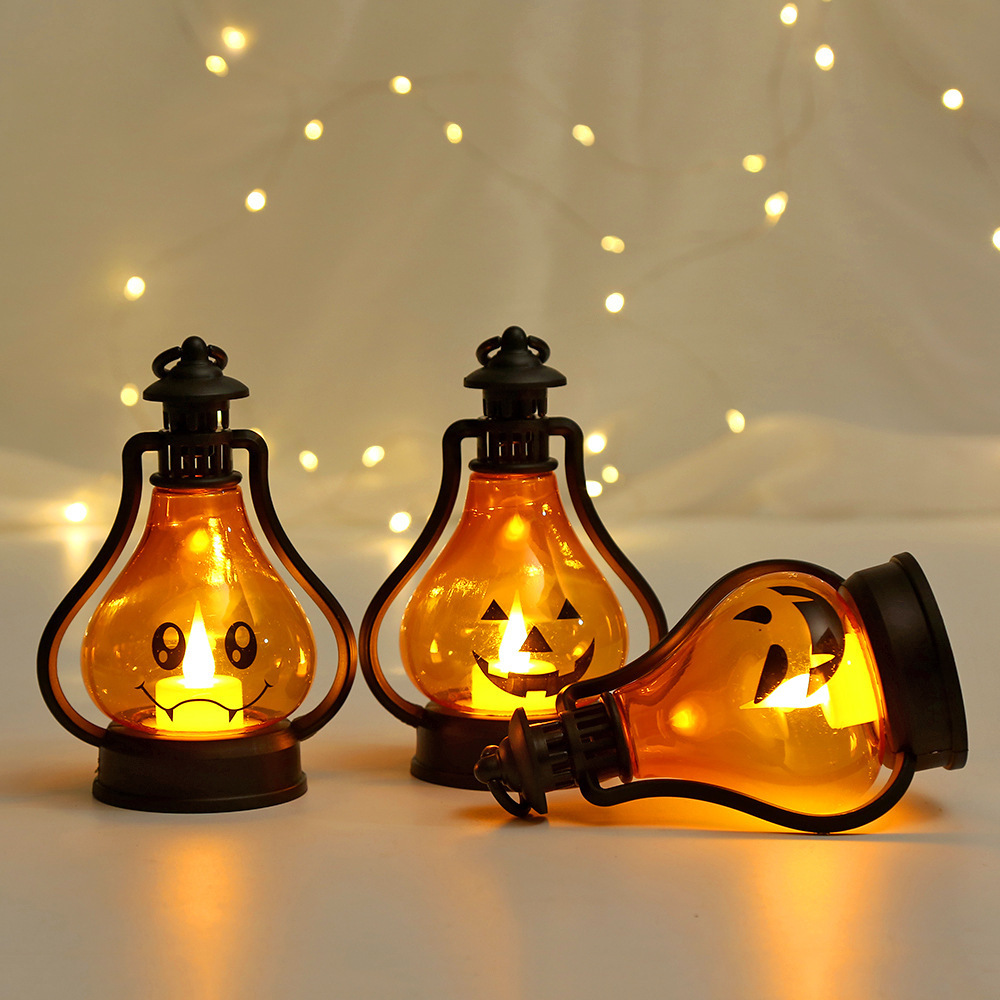 Halloween Jack O Lanterns Battery Powered Party Decoration Pumpkin Lights Outdoor Indoor Spooky Halloween Decoration Lights