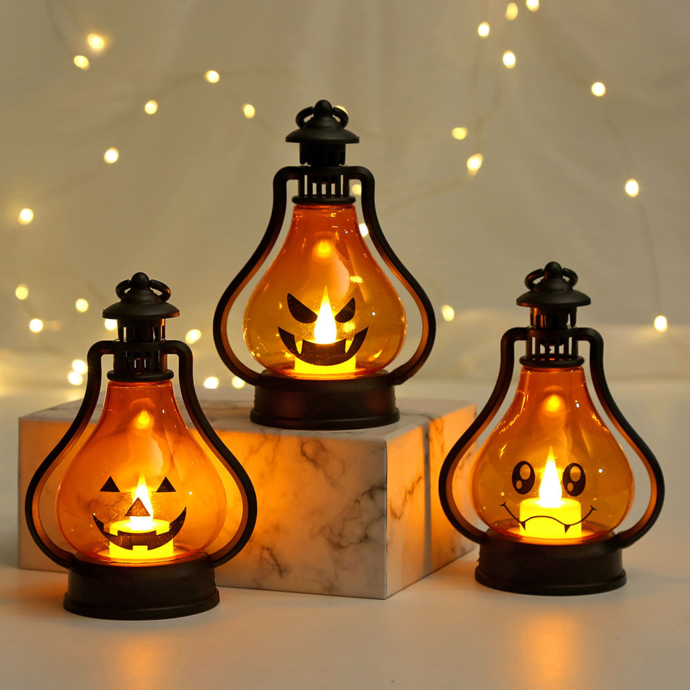 Halloween Jack O Lanterns Battery Powered Party Decoration Pumpkin Lights Outdoor Indoor Spooky Halloween Decoration Lights