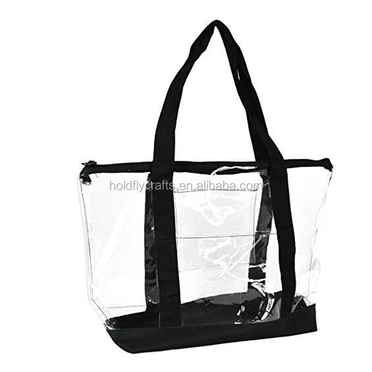 Wholesale Hot Selling High Quality Custom Clear Stadium Tote Bag Monogrammed Women's Tote Bag