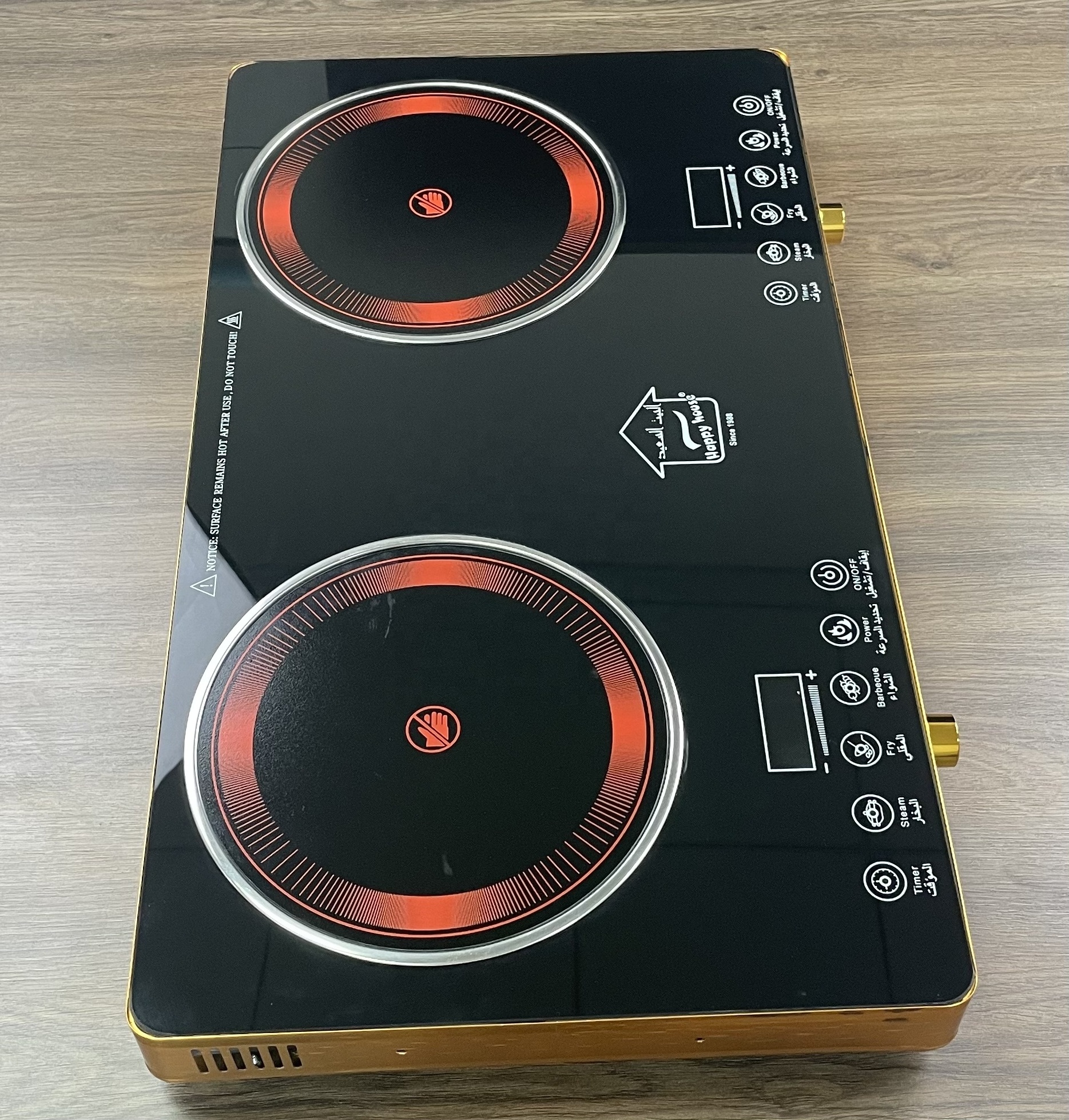 Dual head electric ceramic stove 3500W intelligent timed heating electric stove aluminum iron ceramic cookware dual stove