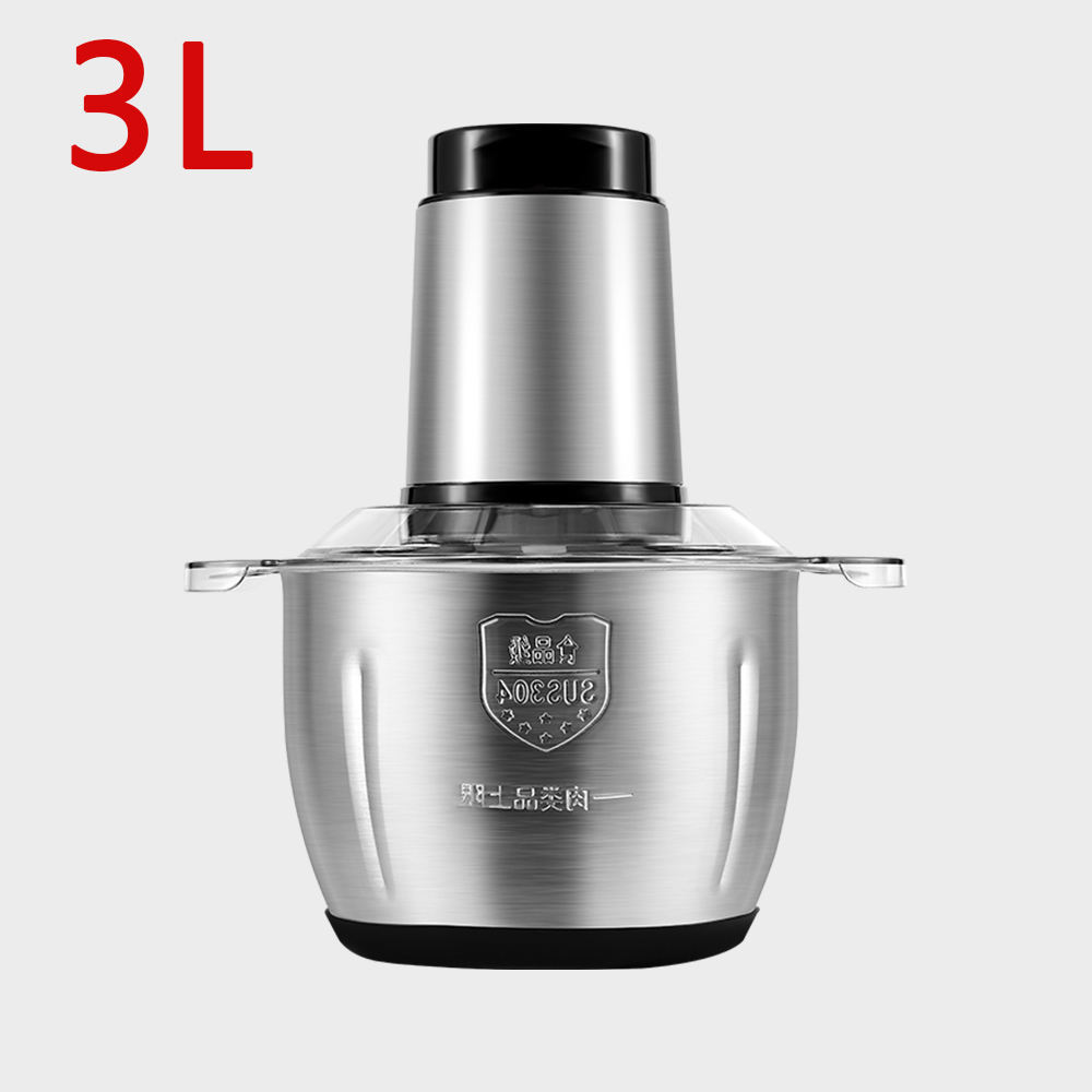 3L High Capacity Stainless Steel Food Meat Chopper Multifunctional Machine Electric Meat Grinder Chopper For Household