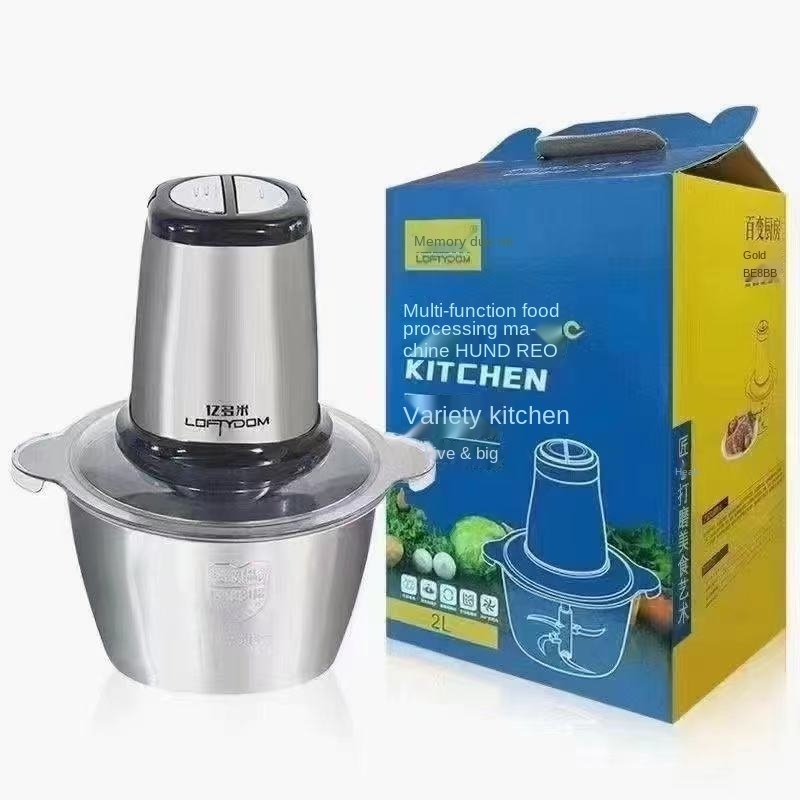 Meat Grinder Household Electric Meat Grinder Multi-functional Food Mixer Blender With Stainless Steel Blade and Bowl