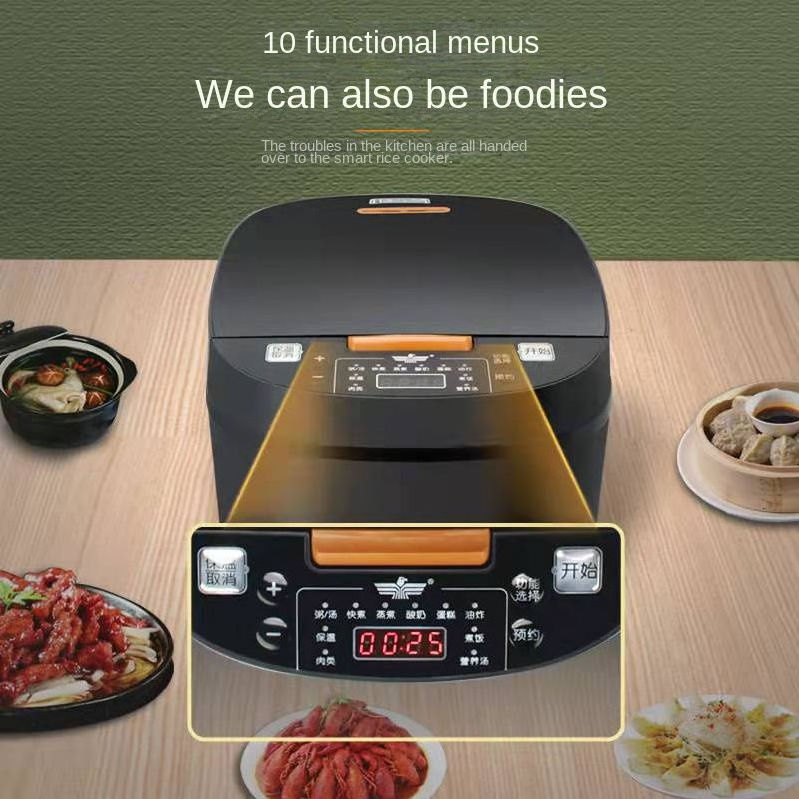 Multi Purpose Function Cooking Pot  Multi cooker Smart Silver Crest 1.8l Low Sugar Carbo Rice Cooker Digital Electric 5l