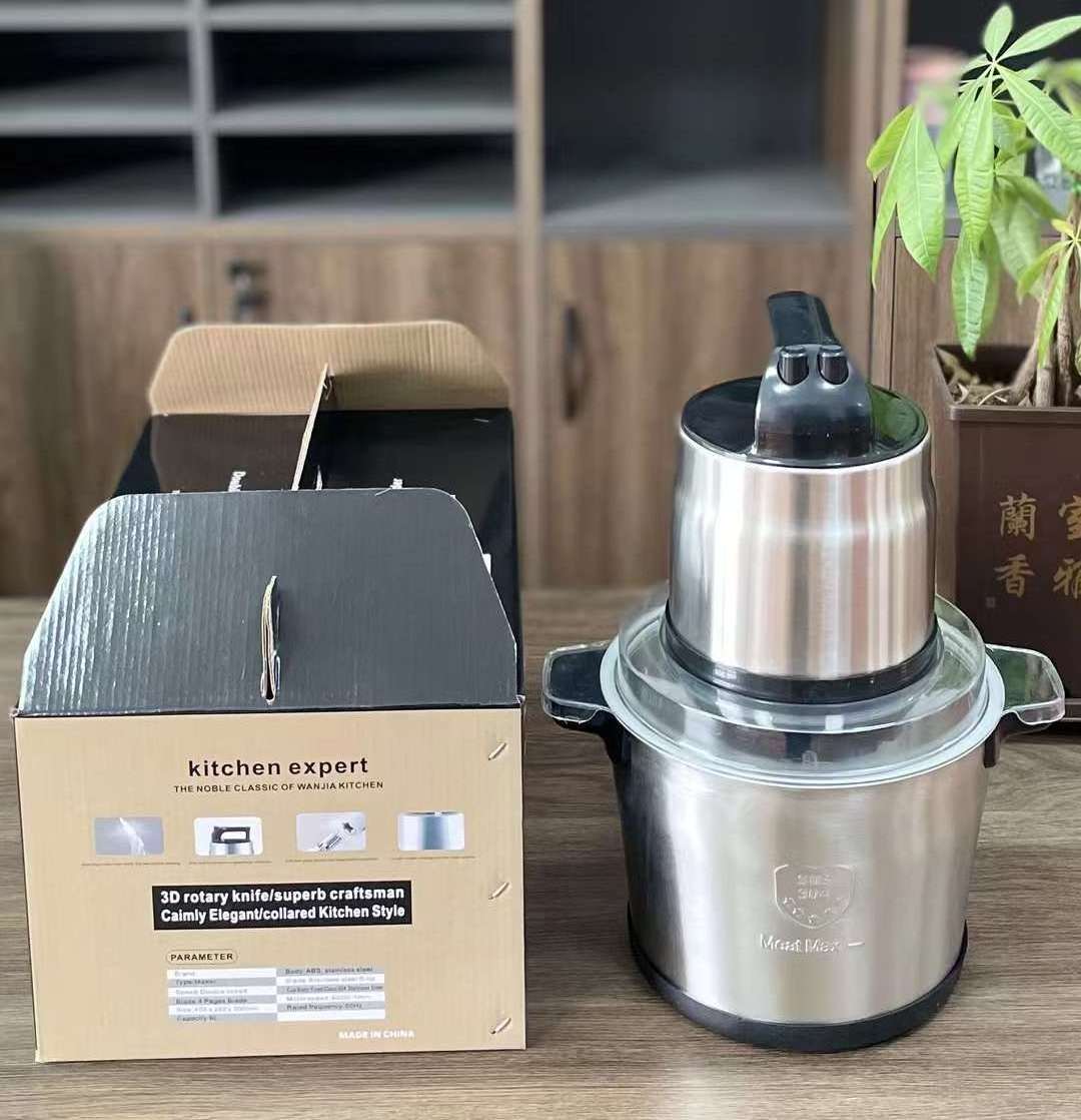 6L stainless steel meat grinder yam pounder and fufu machine for home use