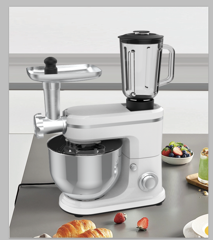 5/6.5/8/10L 3 in 1 Multifunctional Stand Cake Mixer Kitchen Fruit Mixer Machines With Meat Grinder