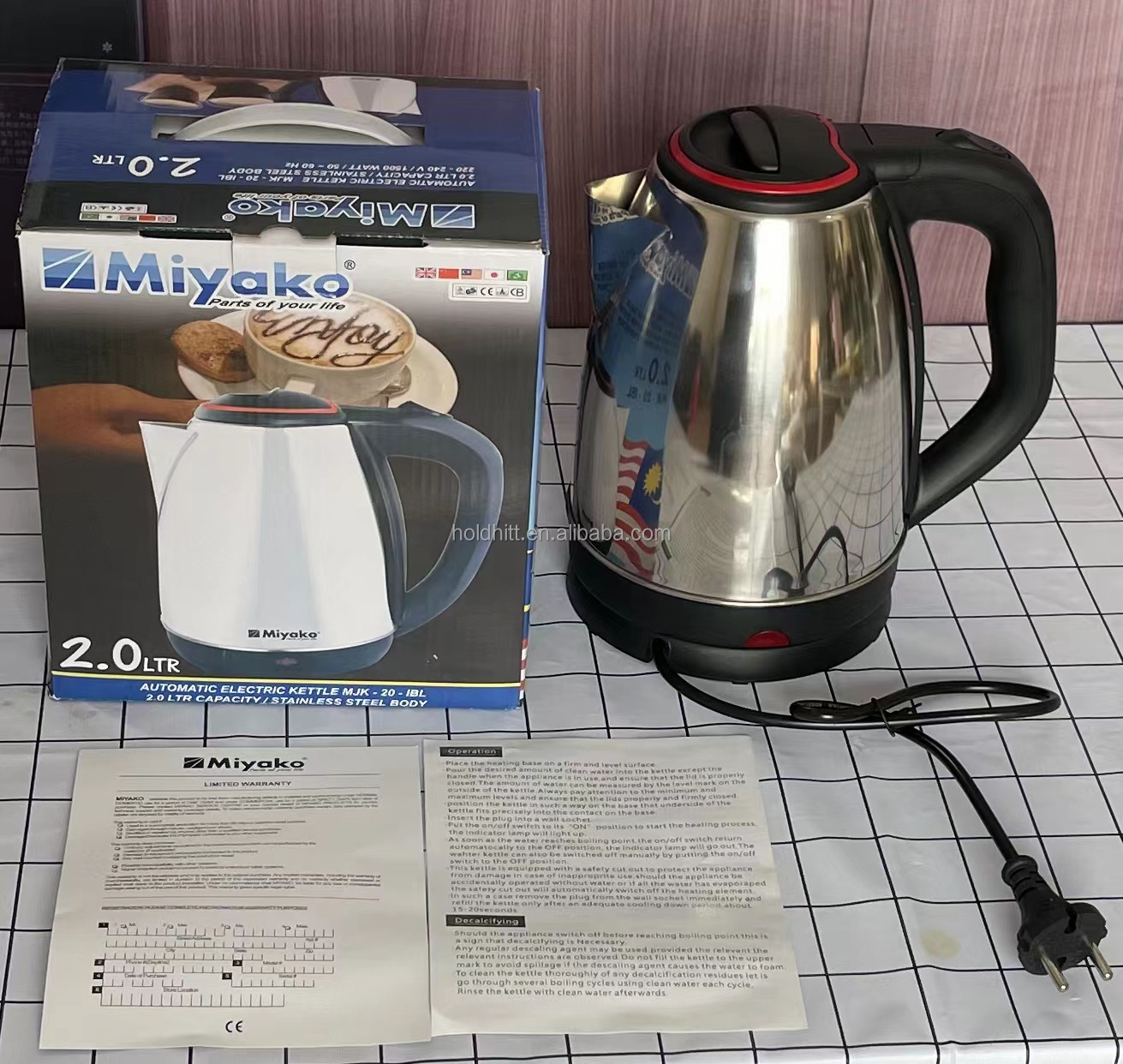 304 stainless steel electric kettle large capacity electric automatic power off insulation household electric whistle kettle